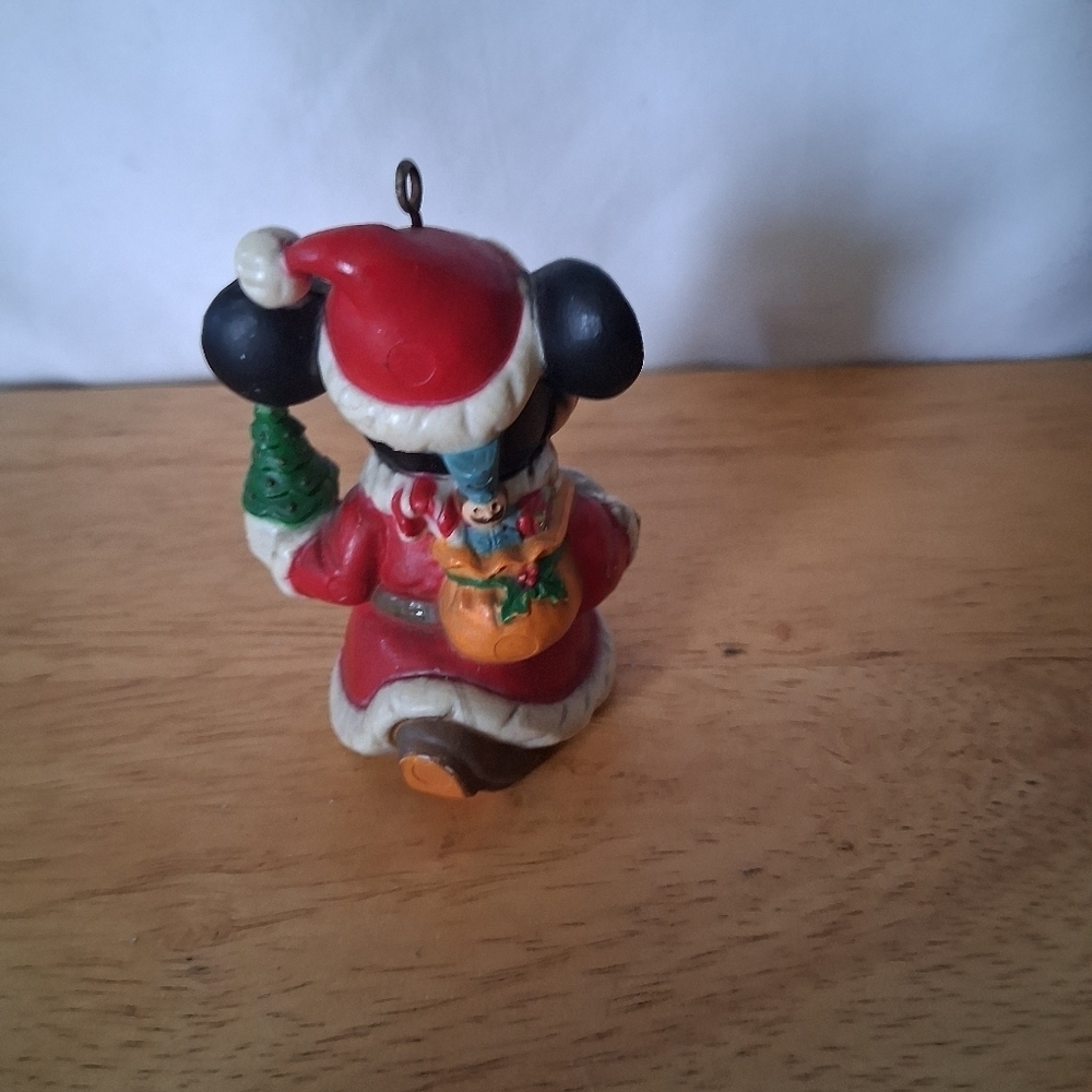 Santa Mickey Mouse Christmas Ornament - Picture 4 of 5